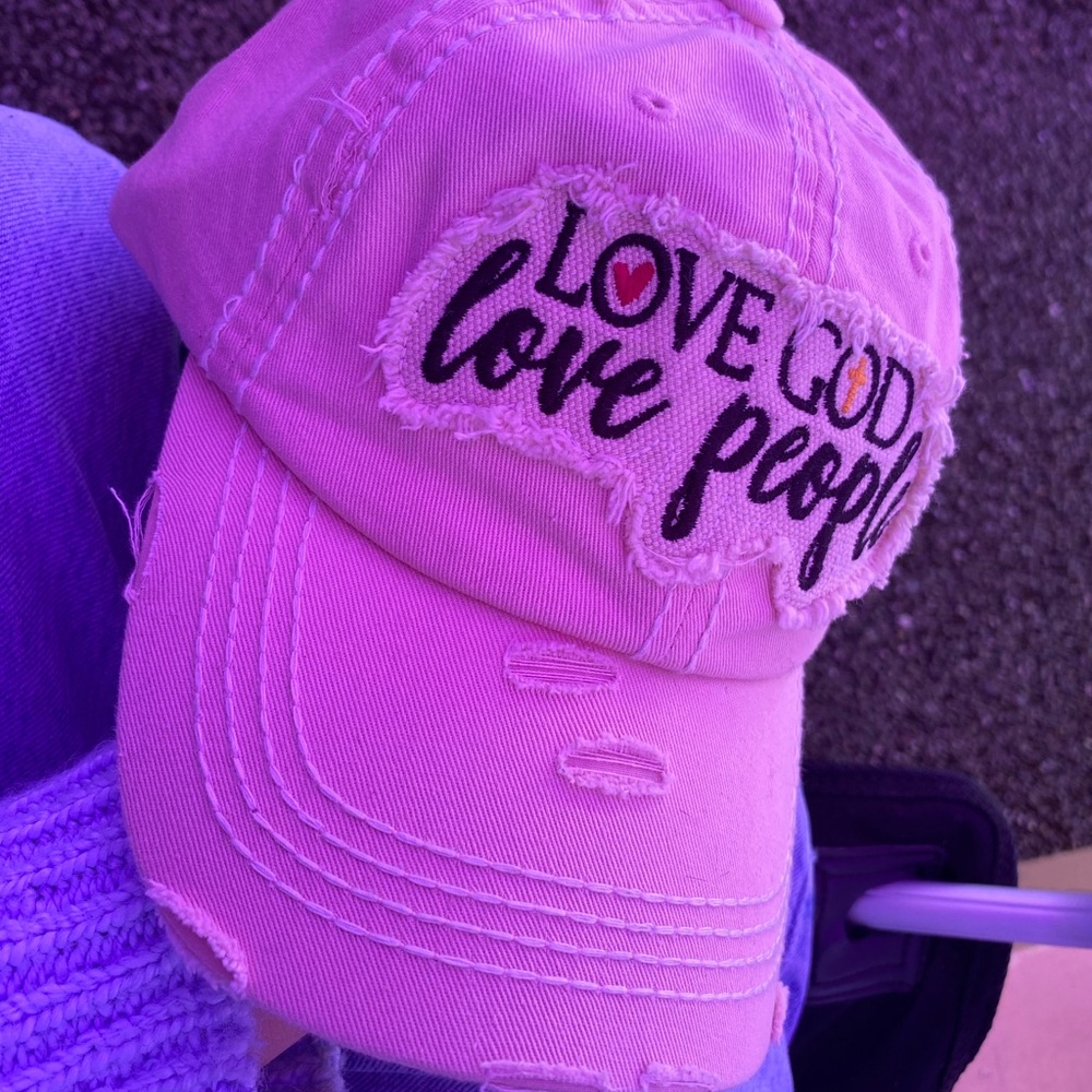 KBETHOS Pink Cap with Embroidered Message - Picture 9 of 11